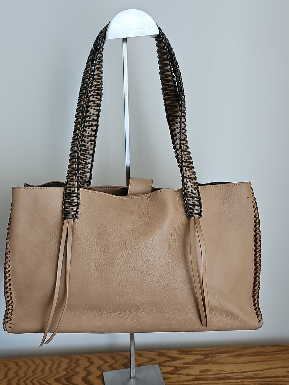 Christopher Kon Tan Tote With Stitching